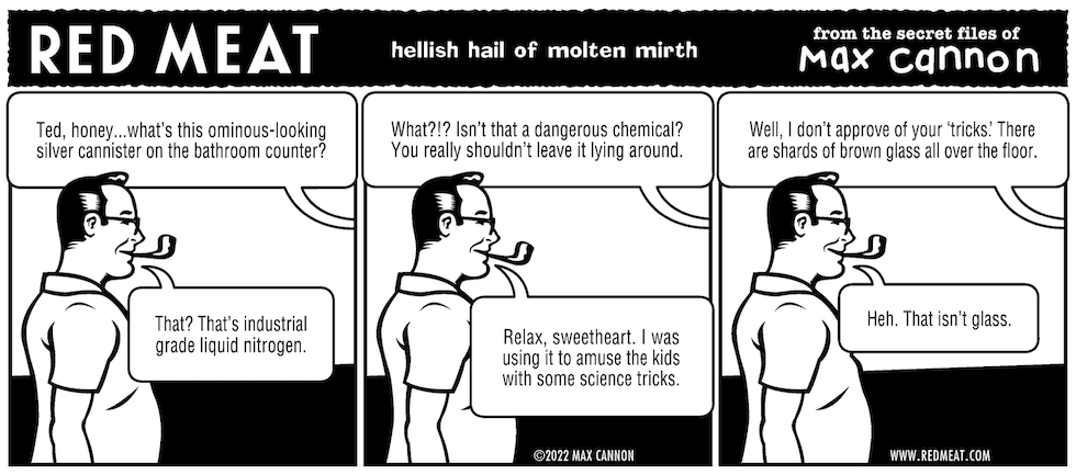 Red Meat: hellish hail of molten mirth