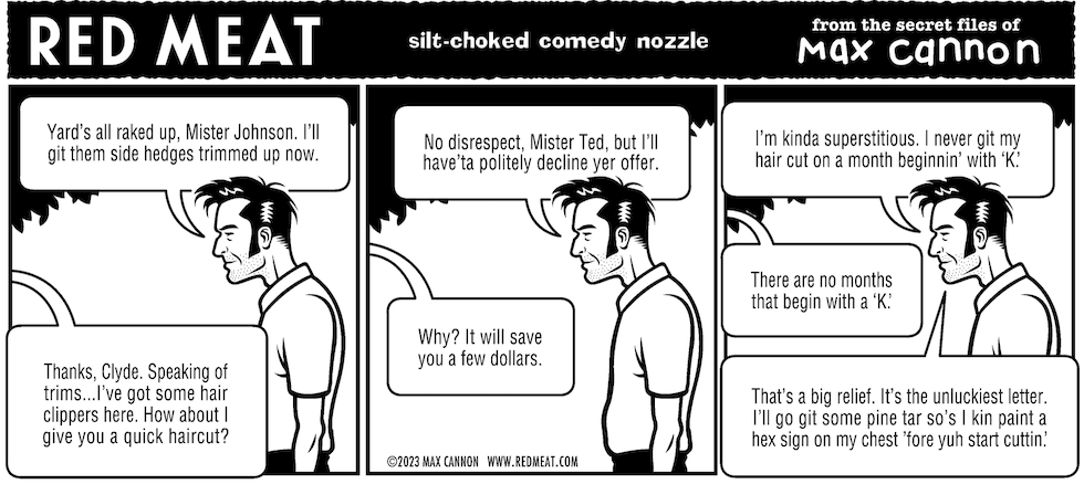 Red Meat: silt-choked comedy nozzle