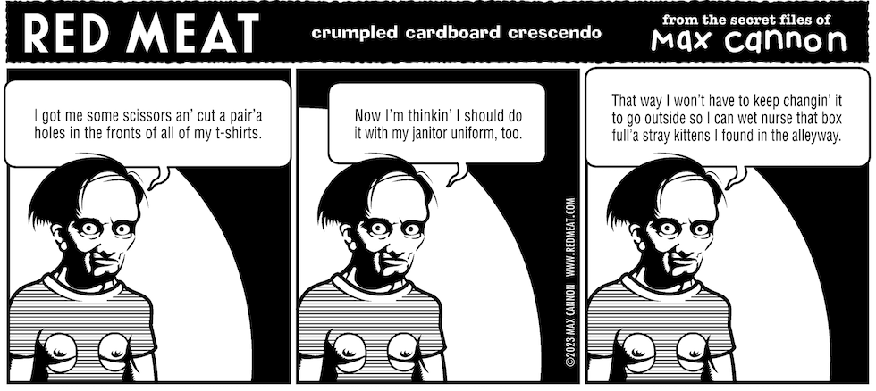 Red Meat: crumpled cardboard crescendo