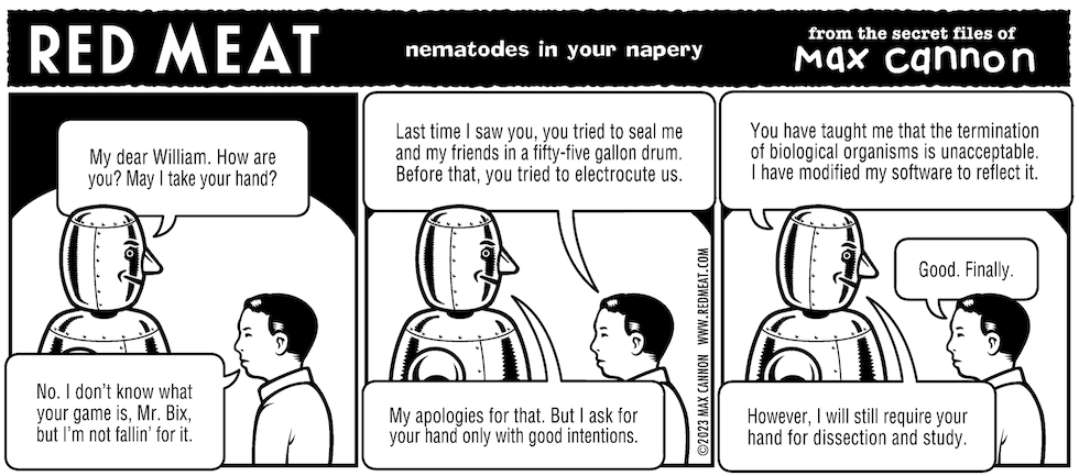 Red Meat: nematodes in your napery